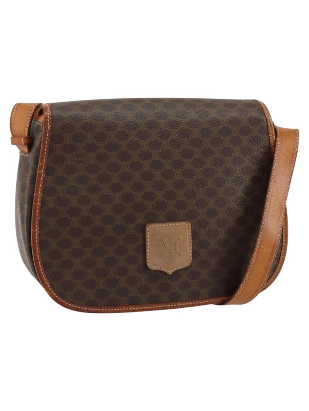 Celine Vintage Saddle Flap Shoulder Bag #349770C56B
